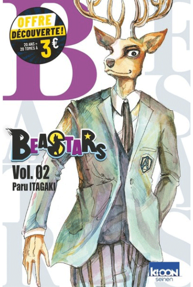 Beastars Tome 02 à 3 euros